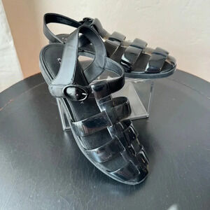 NWOT‎ Katy Perry Geli Fisherman Sandals Black Synthetic Women’s Size 9.5